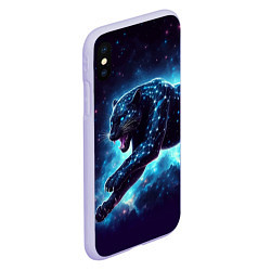 Чехол iPhone XS Max матовый Fantastic star panter - ai art fantasy, цвет: 3D-светло-сиреневый — фото 2