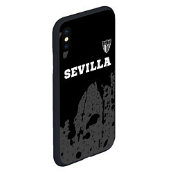 Чехол iPhone XS Max матовый Sevilla sport на темном фоне посередине, цвет: 3D-черный — фото 2