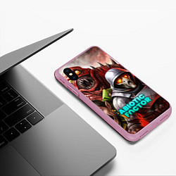 Чехол iPhone XS Max матовый Abiotic Factor и разные монстры, цвет: 3D-розовый — фото 2