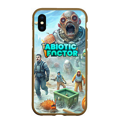 Чехол iPhone XS Max матовый Abiotic Factor мир монстров, цвет: 3D-коричневый