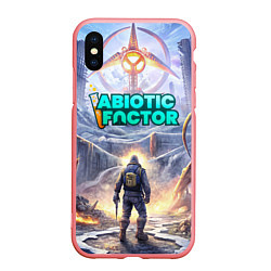 Чехол iPhone XS Max матовый Abiotic Factor атомный завод, цвет: 3D-баблгам