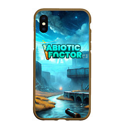 Чехол iPhone XS Max матовый Abiotic Factor производство, цвет: 3D-коричневый