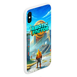 Чехол iPhone XS Max матовый Abiotic Factor атомный завод, цвет: 3D-белый — фото 2