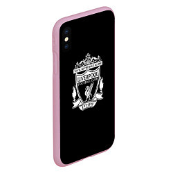 Чехол iPhone XS Max матовый Liverpool fc club, цвет: 3D-розовый — фото 2