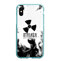 Чехол iPhone XS Max матовый Stalker fire steel, цвет: 3D-мятный