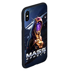 Чехол iPhone XS Max матовый Mass Effect Тали Зора, цвет: 3D-черный — фото 2