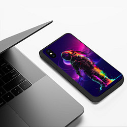 Чехол iPhone XS Max матовый Безлюдный космос, цвет: 3D-черный — фото 2