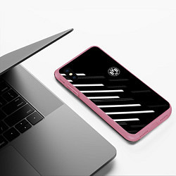 Чехол iPhone XS Max матовый Borussia sport fc, цвет: 3D-малиновый — фото 2