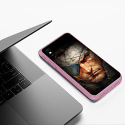 Чехол iPhone XS Max матовый Metal gear Venom Snake, цвет: 3D-розовый — фото 2