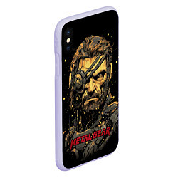 Чехол iPhone XS Max матовый Venom Snake Metal gear game, цвет: 3D-светло-сиреневый — фото 2