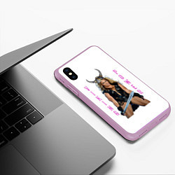 Чехол iPhone XS Max матовый Viking Power Beyonce, цвет: 3D-сиреневый — фото 2