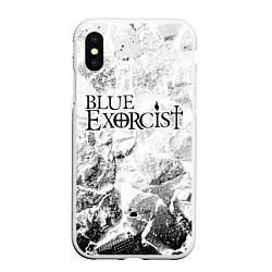 Чехол iPhone XS Max матовый Blue Exorcist white graphite, цвет: 3D-белый