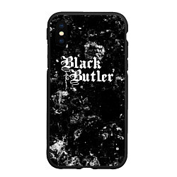 Чехол iPhone XS Max матовый Black Butler black ice, цвет: 3D-черный