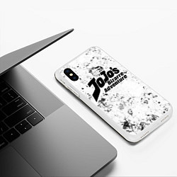 Чехол iPhone XS Max матовый JoJo Bizarre Adventure dirty ice, цвет: 3D-белый — фото 2