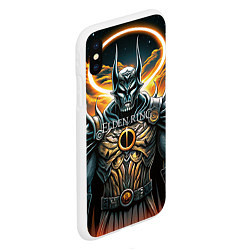 Чехол iPhone XS Max матовый Elden Ring black knight, цвет: 3D-белый — фото 2