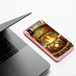 Чехол iPhone XS Max матовый Магическое кольцо Elden Ring, цвет: 3D-баблгам — фото 2