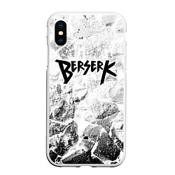 Чехол iPhone XS Max матовый Berserk white graphite, цвет: 3D-белый