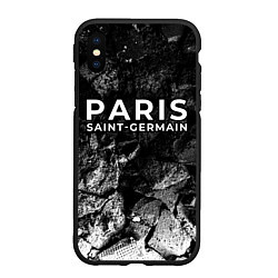 Чехол iPhone XS Max матовый PSG black graphite, цвет: 3D-черный