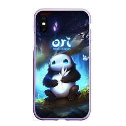 Чехол iPhone XS Max матовый Naru Ori and the Will of the Wisps, цвет: 3D-светло-сиреневый