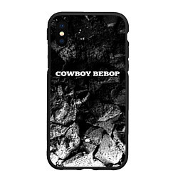 Чехол iPhone XS Max матовый Cowboy Bebop black graphite, цвет: 3D-черный