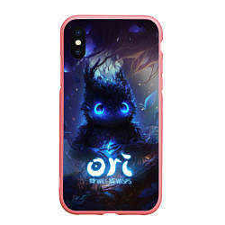 Чехол iPhone XS Max матовый Ori сова в слепом лесу, цвет: 3D-баблгам