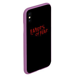 Чехол iPhone XS Max матовый Layers of Fear, цвет: 3D-фиолетовый — фото 2