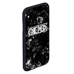 Чехол iPhone XS Max матовый One Piece black ice, цвет: 3D-черный — фото 2