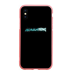 Чехол iPhone XS Max матовый Metal gear rising logo, цвет: 3D-баблгам