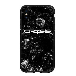 Чехол iPhone XS Max матовый Crysis black ice, цвет: 3D-черный