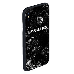 Чехол iPhone XS Max матовый Evangelion black ice, цвет: 3D-черный — фото 2