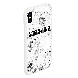 Чехол iPhone XS Max матовый Scorpions dirty ice, цвет: 3D-белый — фото 2