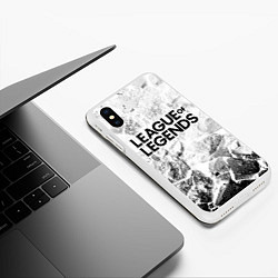 Чехол iPhone XS Max матовый League of Legends white graphite, цвет: 3D-белый — фото 2