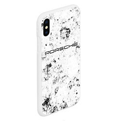 Чехол iPhone XS Max матовый Porsche dirty ice, цвет: 3D-белый — фото 2