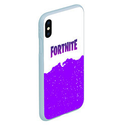 Чехол iPhone XS Max матовый Fortnite game epic games, цвет: 3D-голубой — фото 2