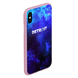 Чехол iPhone XS Max матовый Detroit become human space, цвет: 3D-розовый — фото 2