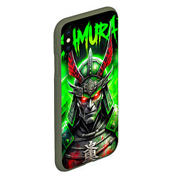 Чехол iPhone XS Max матовый Samurai green, цвет: 3D-темно-зеленый — фото 2