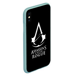 Чехол iPhone XS Max матовый Assassins Creed rogue, цвет: 3D-мятный — фото 2