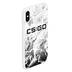 Чехол iPhone XS Max матовый Counter Strike white graphite, цвет: 3D-белый — фото 2