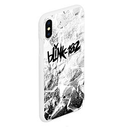 Чехол iPhone XS Max матовый Blink 182 white graphite, цвет: 3D-белый — фото 2