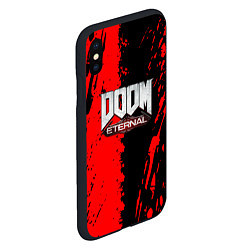 Чехол iPhone XS Max матовый Doom eternal краски, цвет: 3D-черный — фото 2