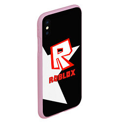 Чехол iPhone XS Max матовый Roblox star, цвет: 3D-розовый — фото 2