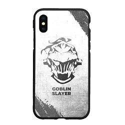 Чехол iPhone XS Max матовый Goblin Slayer - white gradient, цвет: 3D-черный