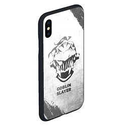 Чехол iPhone XS Max матовый Goblin Slayer - white gradient, цвет: 3D-черный — фото 2