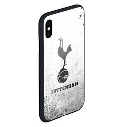 Чехол iPhone XS Max матовый Tottenham - white gradient, цвет: 3D-черный — фото 2