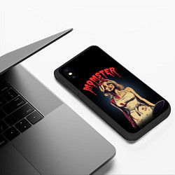 Чехол iPhone XS Max матовый Momster - vampire - на хэллоуин, цвет: 3D-черный — фото 2