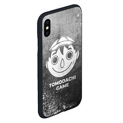 Чехол iPhone XS Max матовый Tomodachi Game - grey gradient, цвет: 3D-черный — фото 2