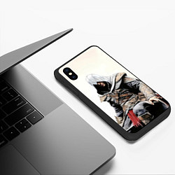 Чехол iPhone XS Max матовый Assassins creed game 2, цвет: 3D-черный — фото 2