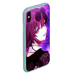 Чехол iPhone XS Max матовый Honkai Star Rail Kafka violet light, цвет: 3D-мятный — фото 2