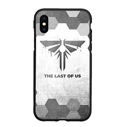 Чехол iPhone XS Max матовый The Last Of Us - white gradient, цвет: 3D-черный