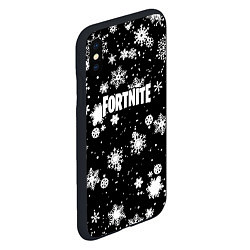 Чехол iPhone XS Max матовый Fortnite winter snow, цвет: 3D-черный — фото 2